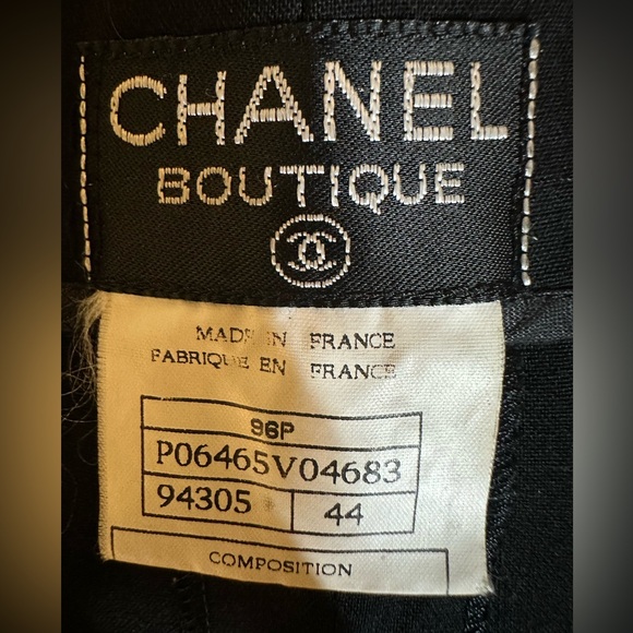Vintage Chanel Pants, Black, Size 44 (Size 12 US). - Picture 5 of 5